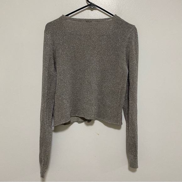 Free People Emmaline Shimmer Sparkly Large Cardigan - Picture 5 of 10